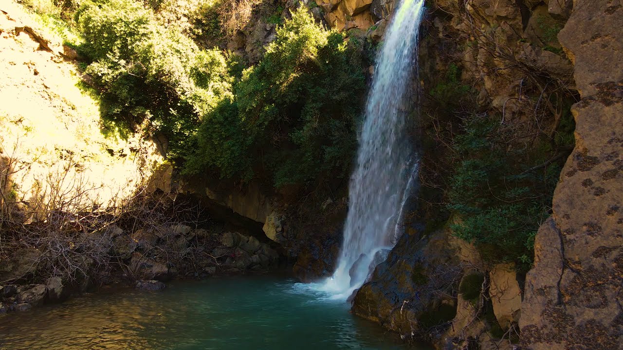 1 Hour of The Saar Waterfall (no loop no music) (4K Ultra Hd)