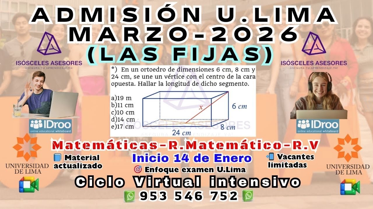 U.lima  Admisión Marzo 2026 - Ciclo Enero-Marzo
