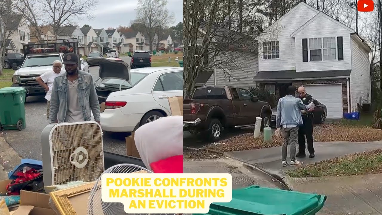 Drama UNFOLDS as Pookie Who Hasn't Paid Rent for 9 months Confronts Marshalls During an Eviction!!!