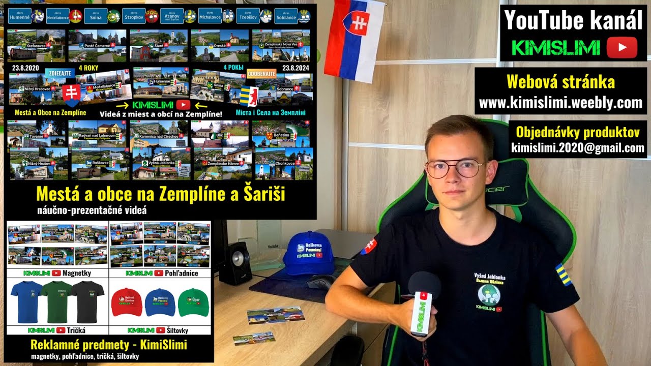 YouTube kan&aacute;l KimiSlimi - moja tvorba v piatich min&uacute;tach