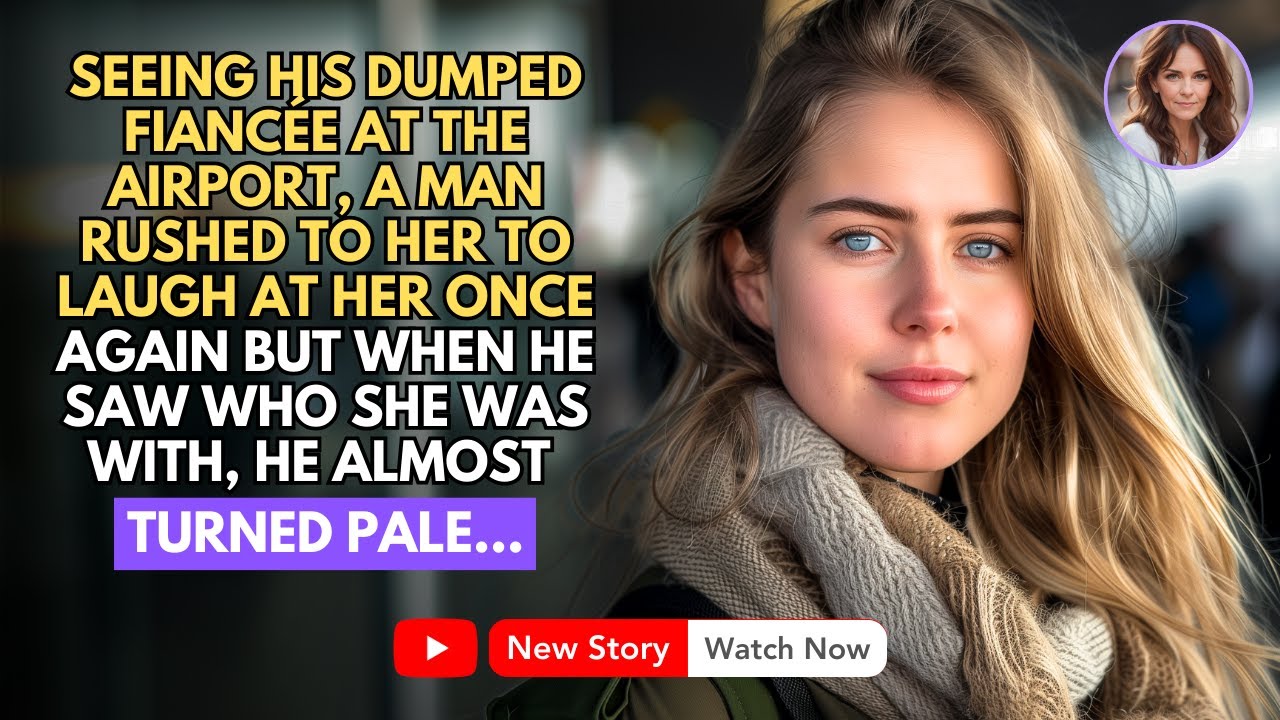 UPON SEEING AT THE AIRPORT HIS FIANCÉE WHOM HE HAD ABANDONED, A MAN RUSHED OVER TO MOCK HER ONCE...
