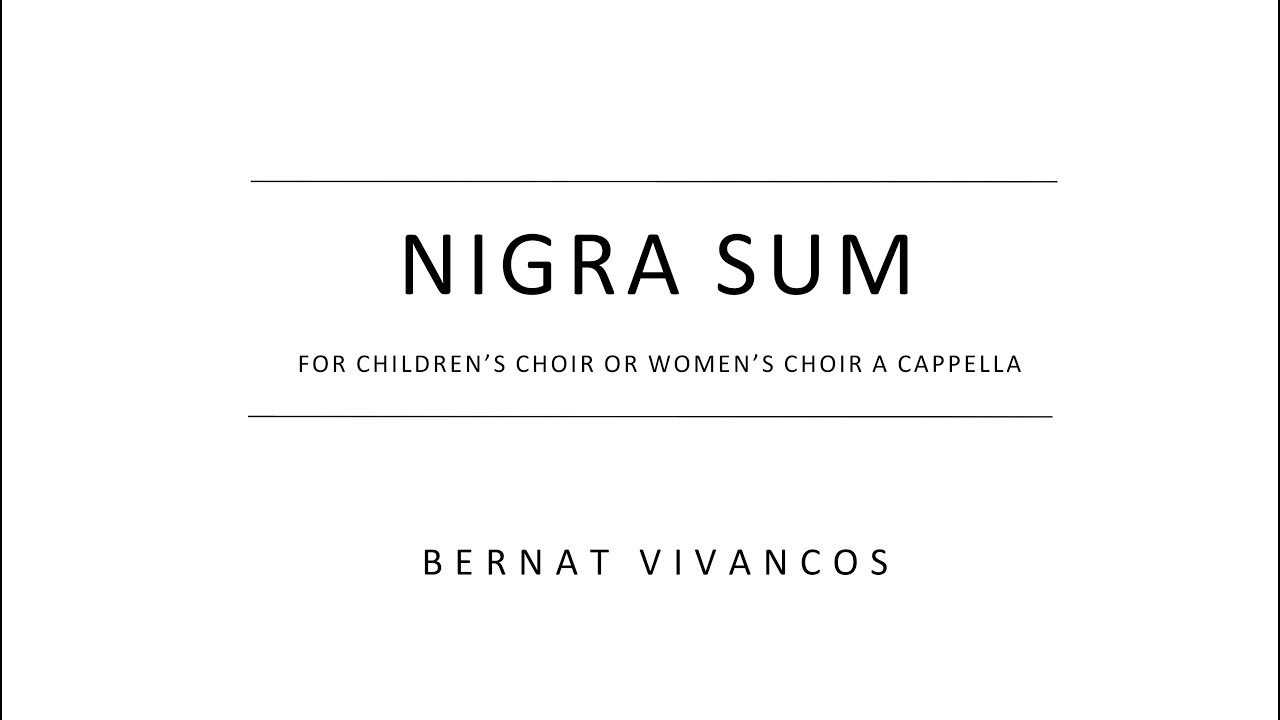 Nigra sum - Bernat Vivancos