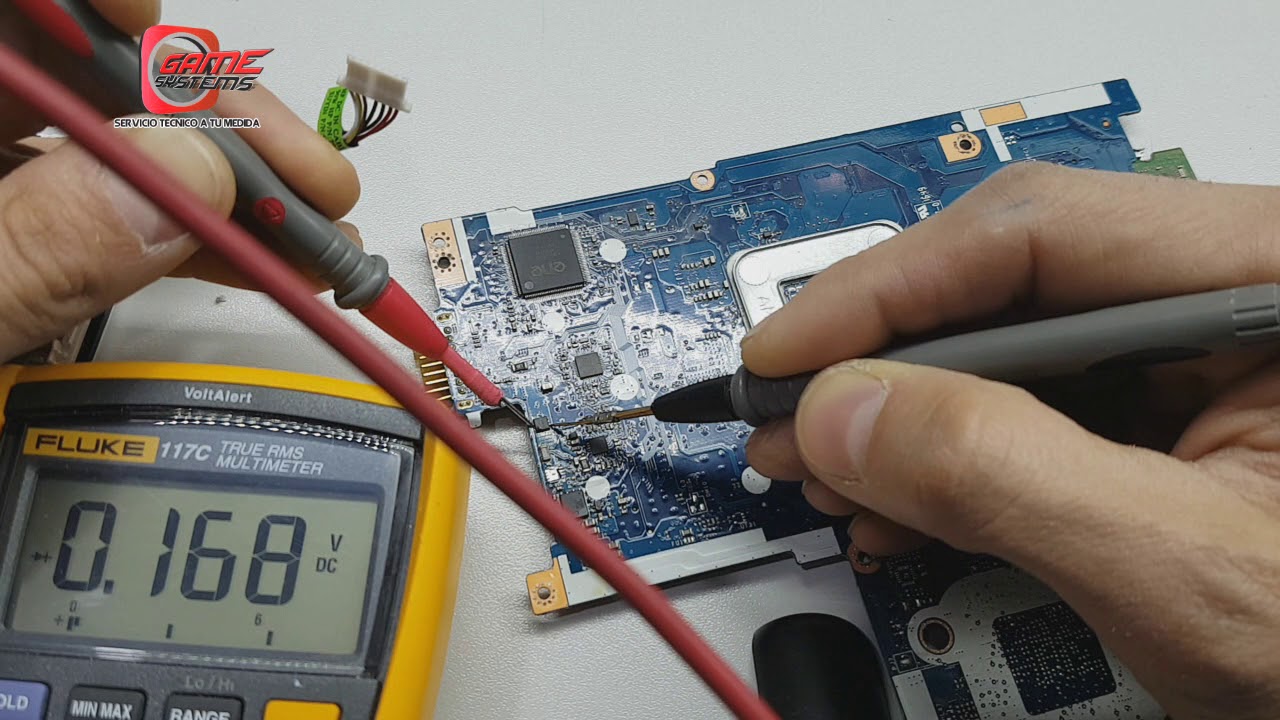 Portatil Hp15-ba043ns no enciende. Reparacion corto mosfet en la linea de 19v