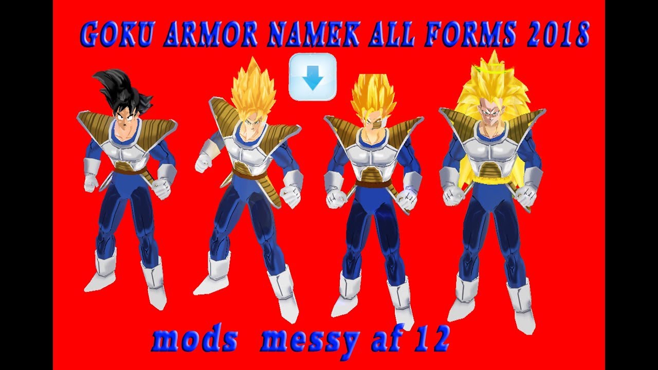 Pack Goku Namek Armor All Forms Mods for DBZ TTT + Download 2018
