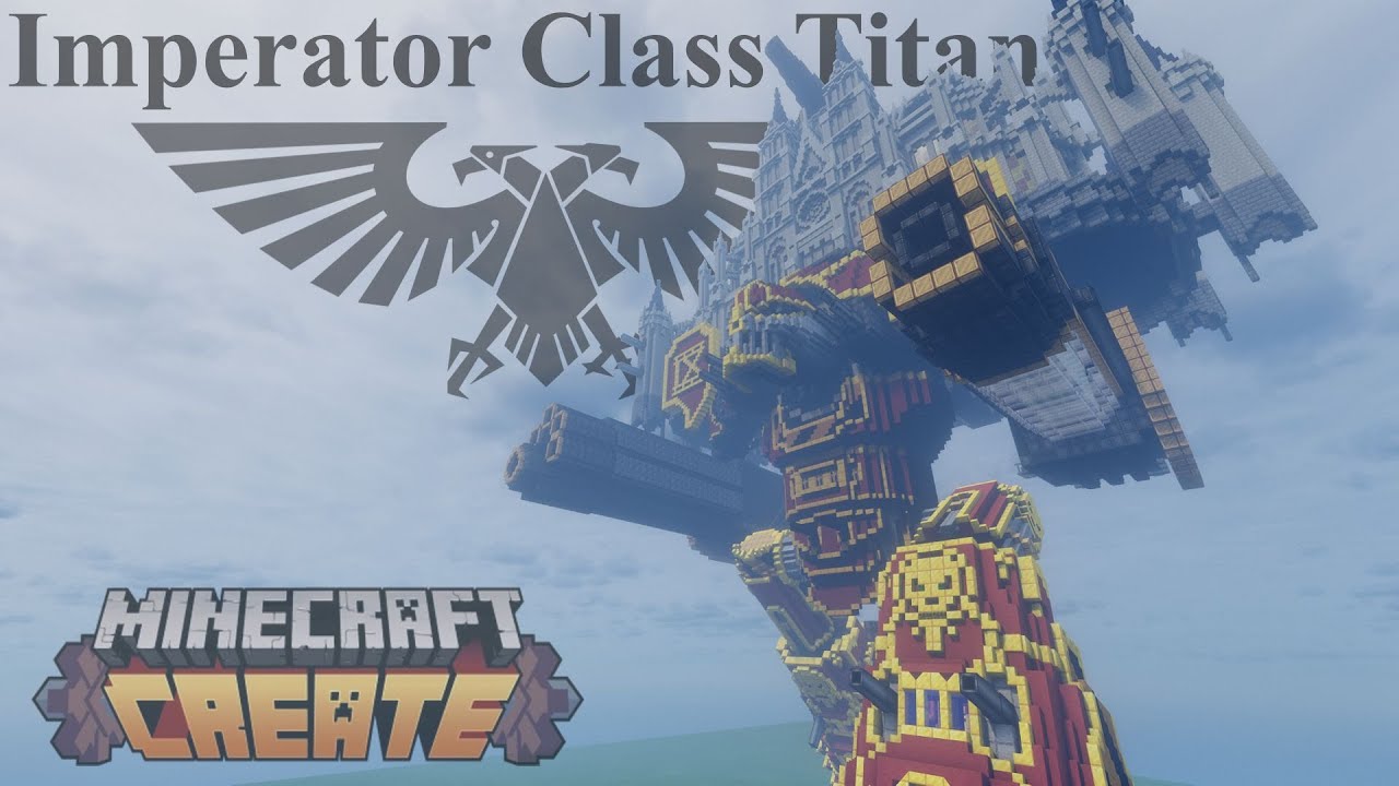 Imperator-class Titan in Minecraft Create Mod! Functionality showcase.