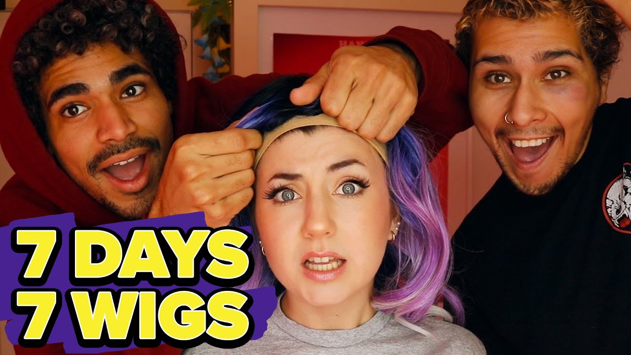 Try-On Wig Haul with Guy Friends | 7 Days, 7 Looks