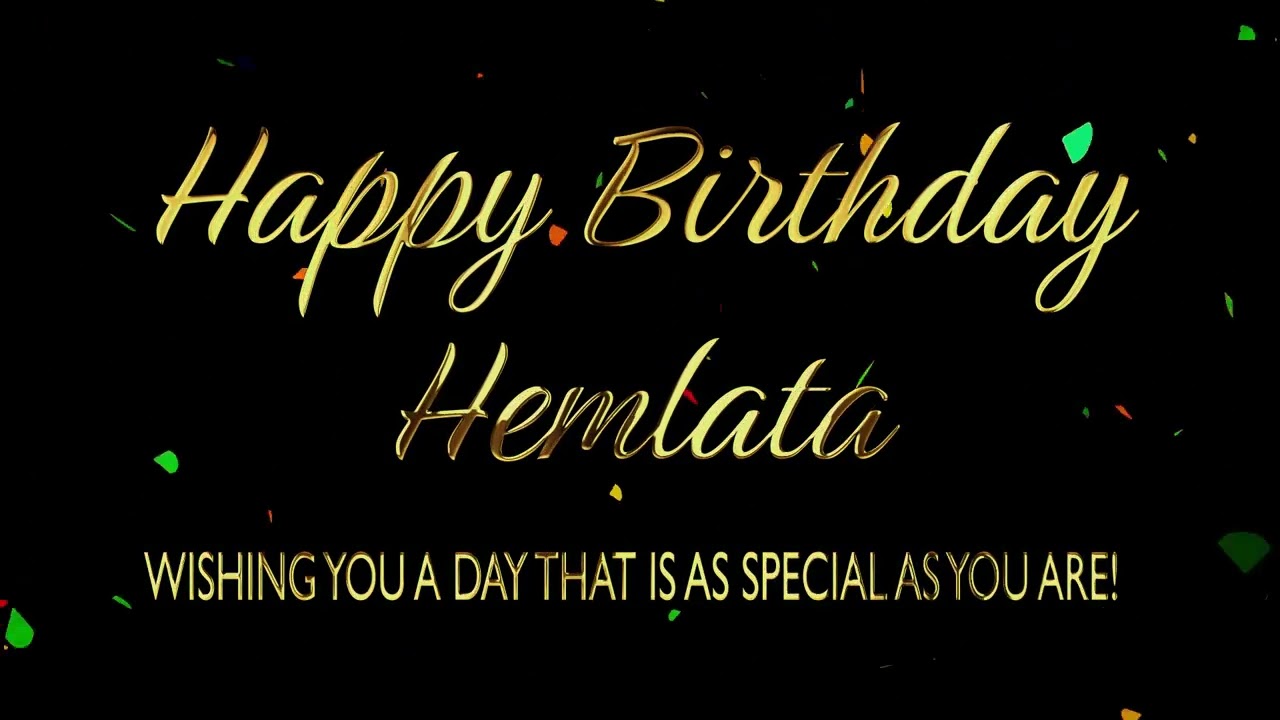 Happy Birthday Hemlata