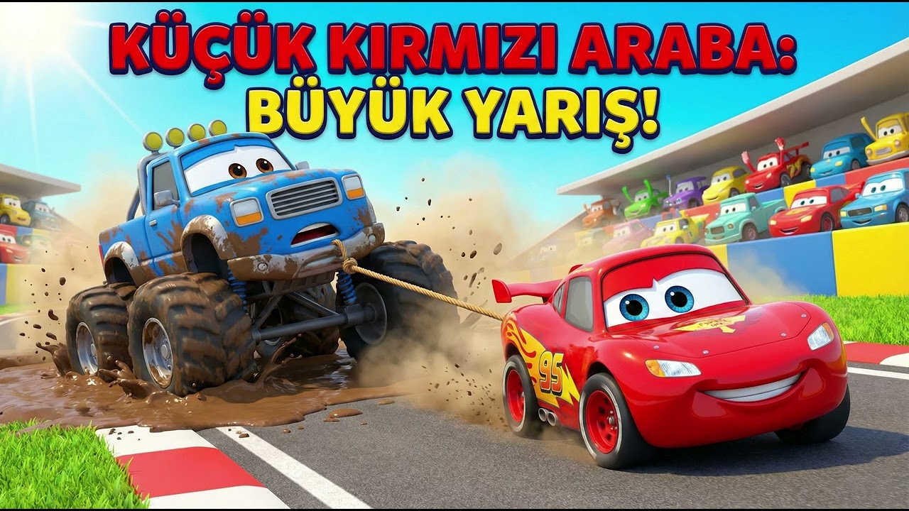 🚗 Küçük Kırmızı Araba Masalı - Eğitici ve Eğlenceli Araba Yarışı Çizgi Filmi