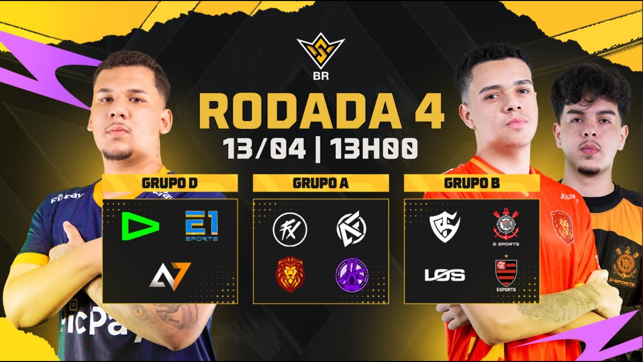 🚨FFWS BR 🏆RODADA 4 - GRUPOS A, B e D | FREE FIRE AO VIVO🚨 
