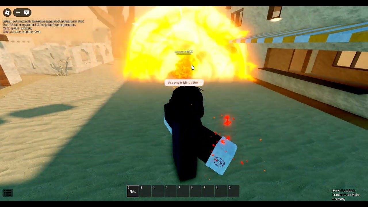 Roblox - Metal Blox, Fire Alchemist(Roy Mustang) abilties with gloves