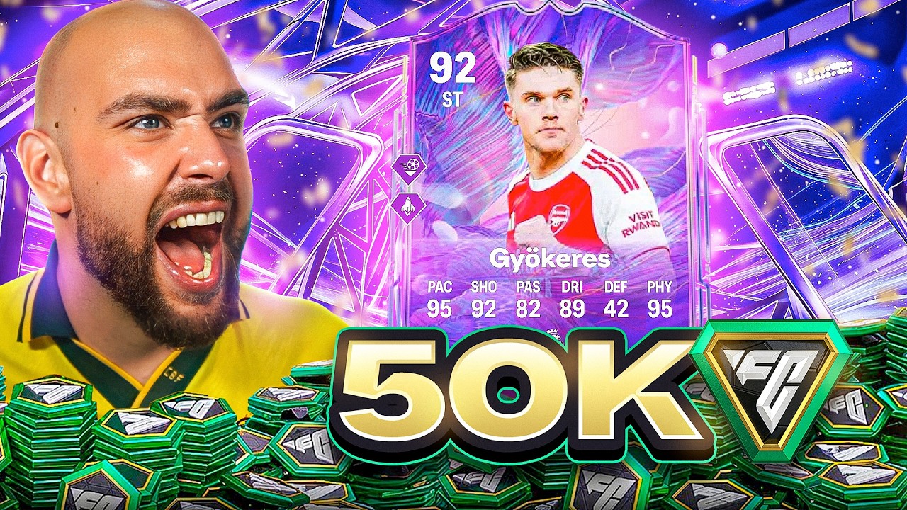 50K FC Points Decides My Team w/ 92 FANTASY FC GYOKERES!