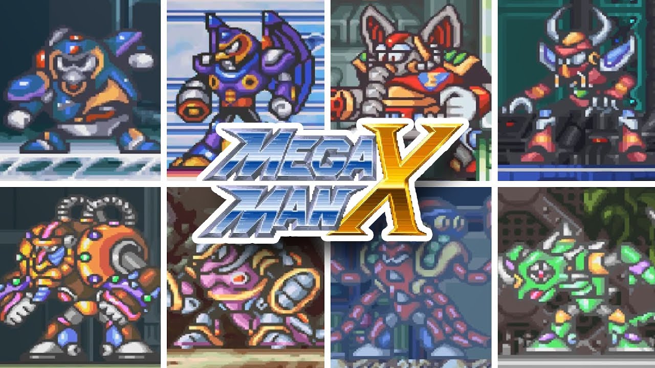 Mega Man X - All Bosses (Mega Man X Legacy Collection 1 + 2)