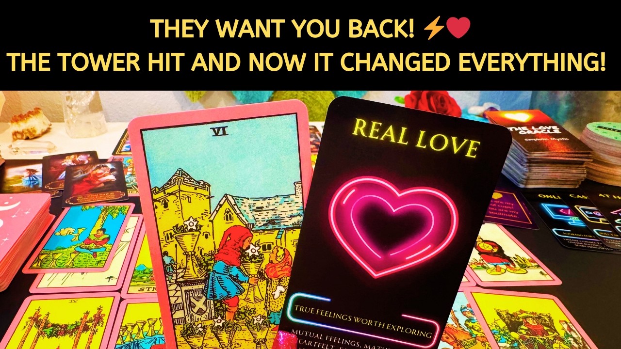 The Tower Hit ⚡️❤️ And Now It Changed Everything! They Want You Back! Love Tarot Reading Soulmate