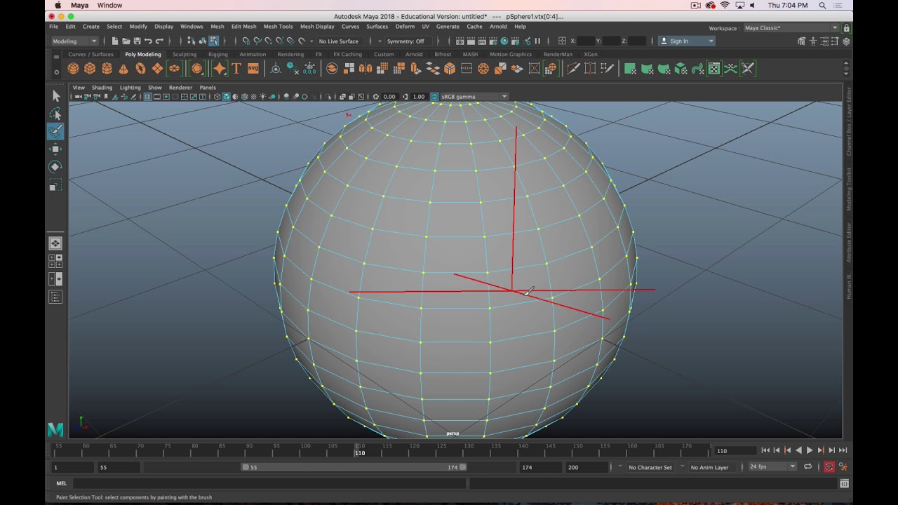 3D Basics in Maya - Maya 2018 Interface Overview