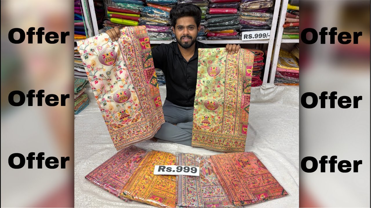 Premium quality pashmina saree on offer