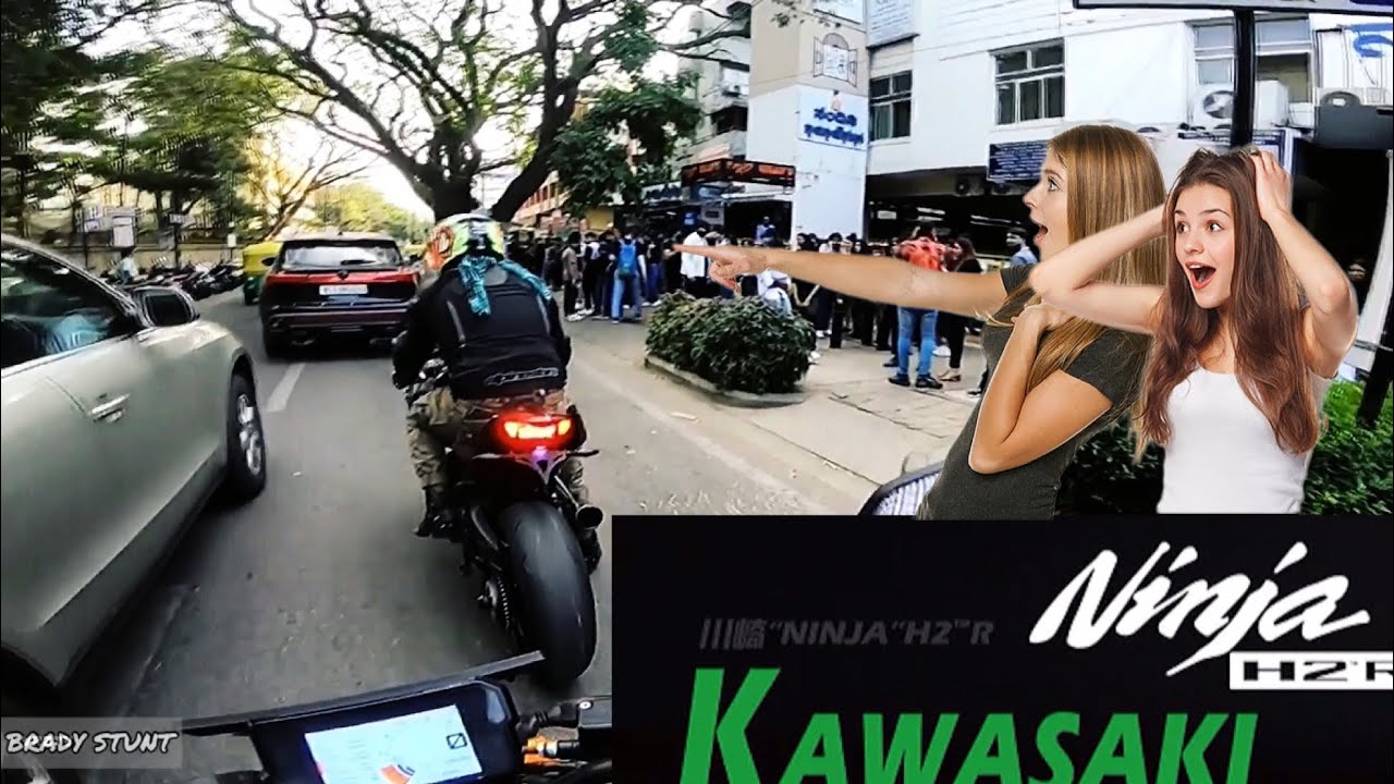 Increible como reaccionan las persona al sonido de la moto mas rapida del mundo ( kawasaki h2r )