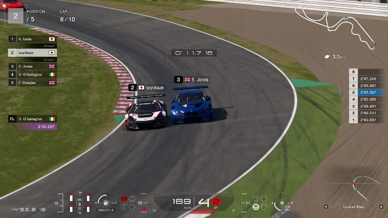 グランツーリスモ 7_20260108　カスタムレース　鈴鹿　NSX Gr.3