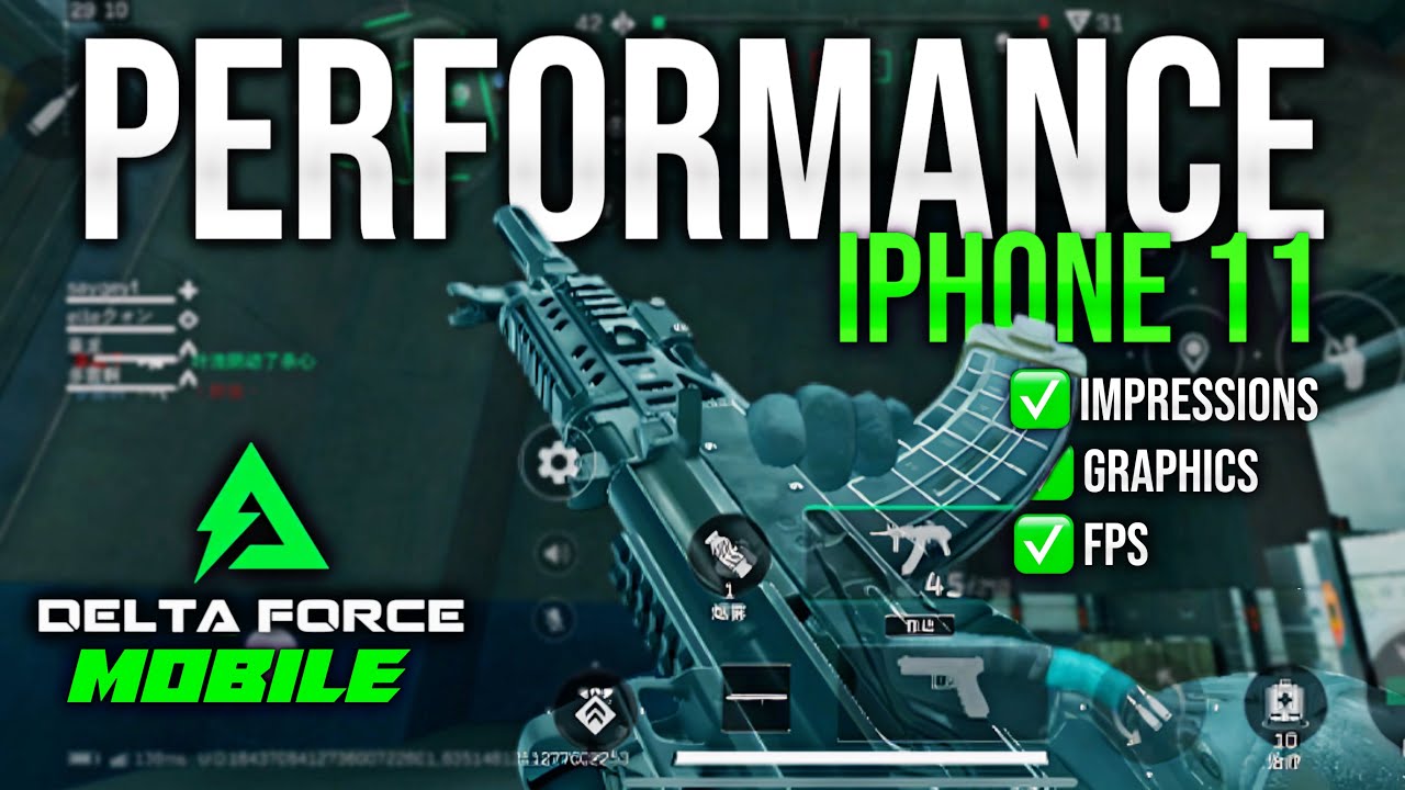 Delta Force Mobile IPHONE 11 PERFORMANCE iOS gameplay