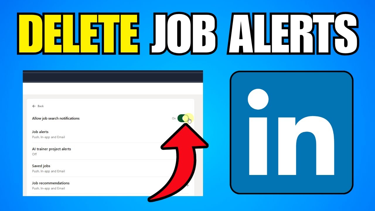 How To Delete Job Alerts on LinkedIn - New Method