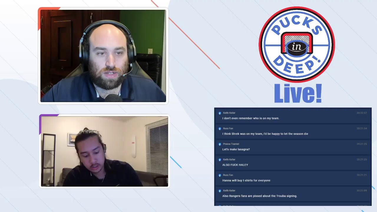 Pucks in Deep podcast live!