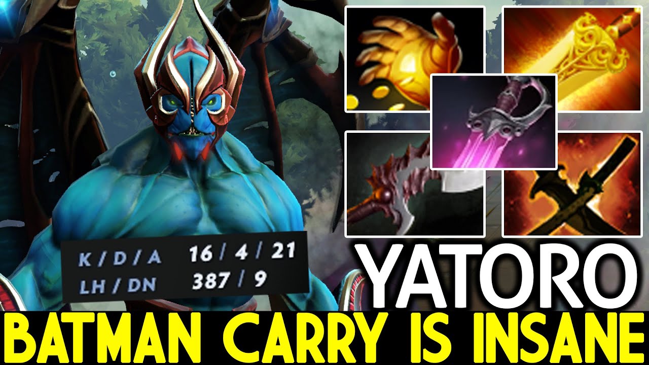 YATORO [Night Stalker] Batman Carry is Insane with Midas + Radiance Dota 2
