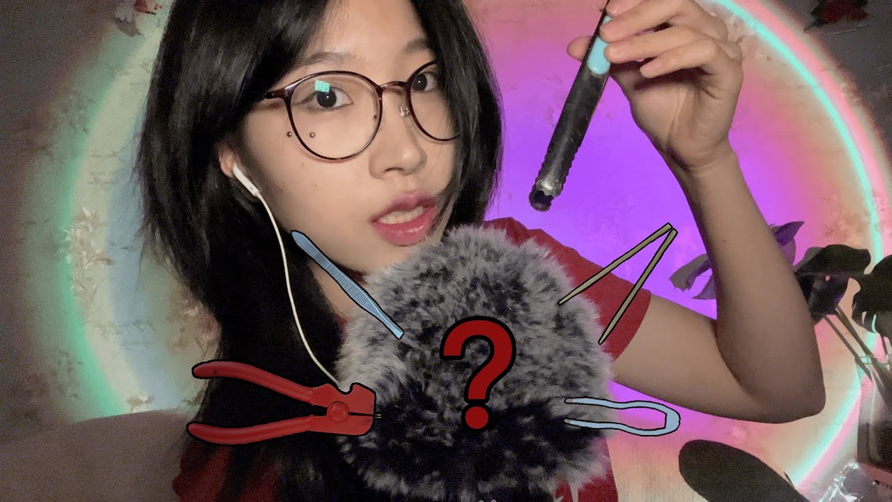 ASMR Bugs Plucking Searching Tools Battle! (tweezer, chopsticks, plier, fingers)