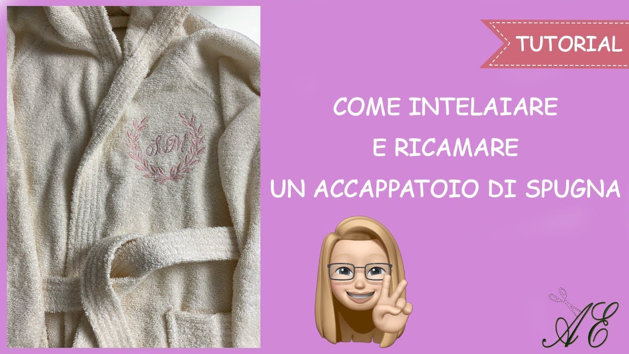 Come intelaiare e ricamare un accappatoio  di spugna.Perfetta idea regalo,con la Brother Innov'is V3