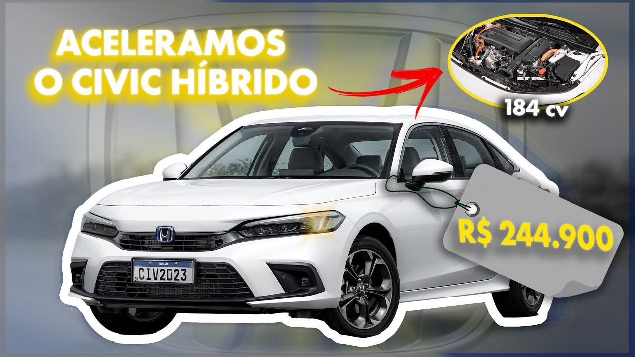 NOVO CIVIC HÍBRIDO CUSTA R$ 245 MIL (!!) E FAZ 25 KM/L | Isso é loucura?