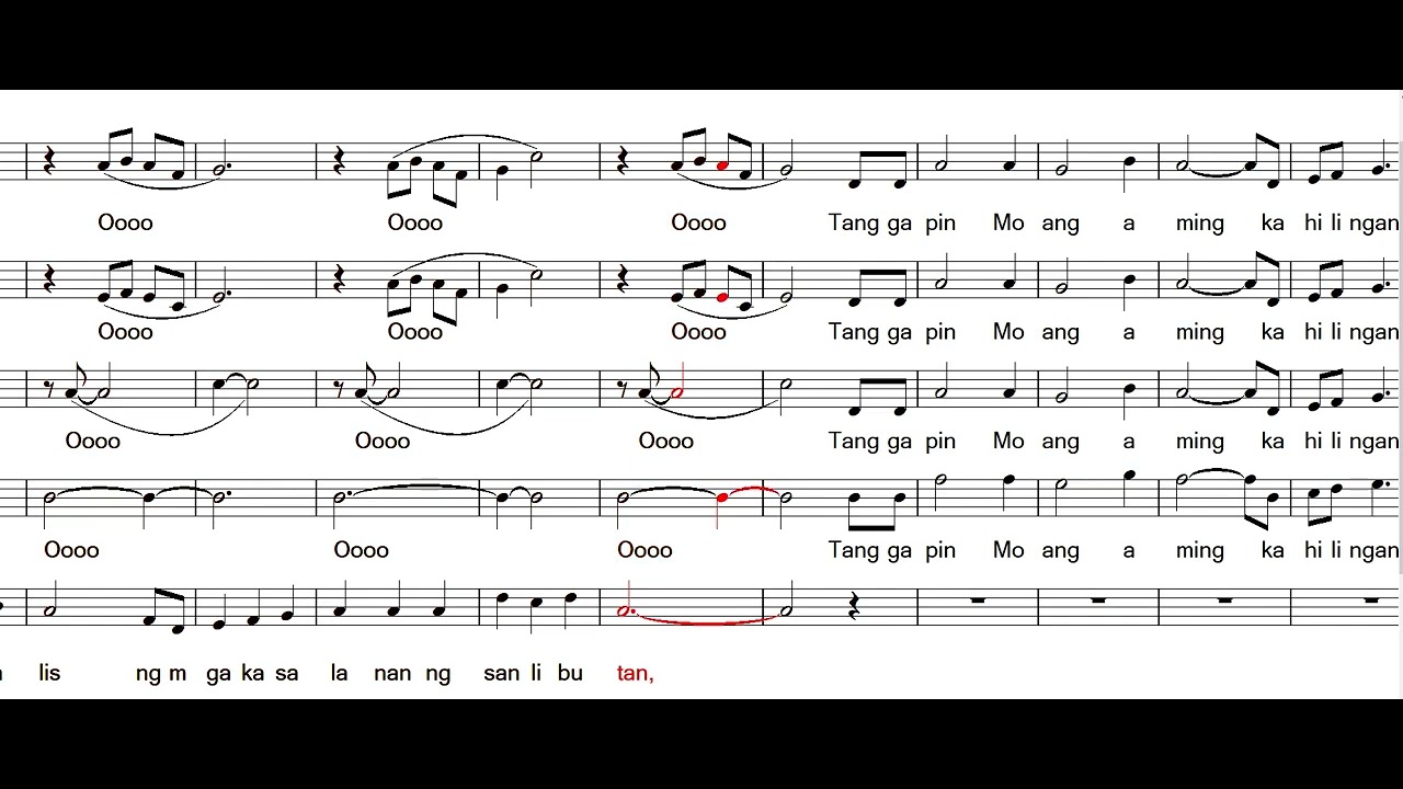 LUWALHATI SA DIYOS   MVF Tenor revised text from mass