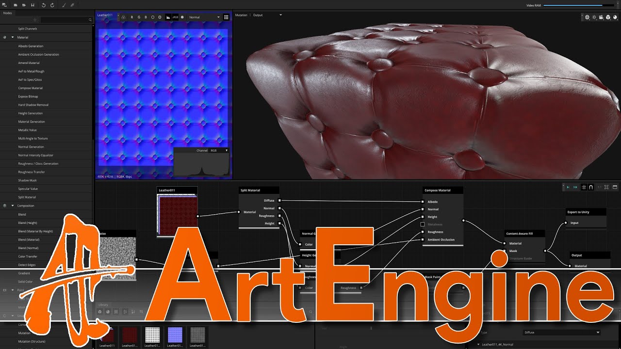 ArtEngine Hands-On -- An AI Powered Texturing Tool