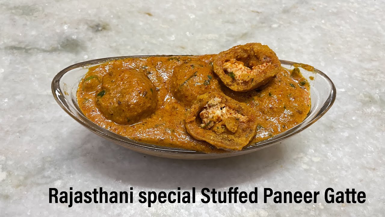 Rajasthani Sabji with a Twist | Paneer Stuffed Gatte ki Sabji | Anita Jain Recipes
