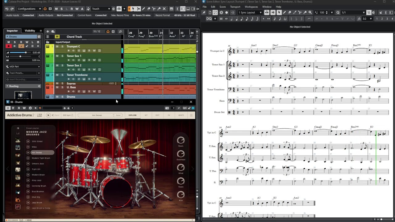 Arr. Autumn Leaves - SWAM - Native Instruments - XLN - Steinberg - IK Multimedia