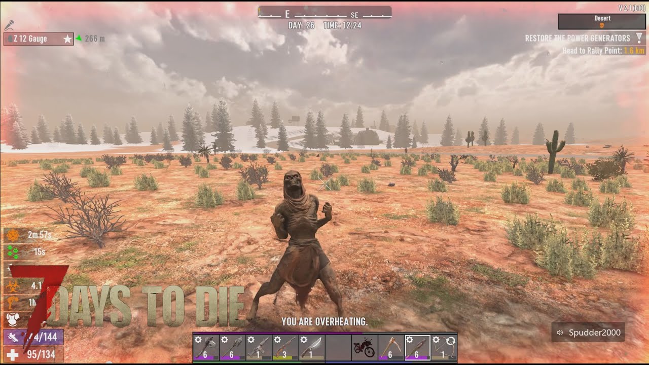 7DTD #14 | To The Desert! So Many Plague Spitters! Getting Desert Trade Route [Day 25-27]