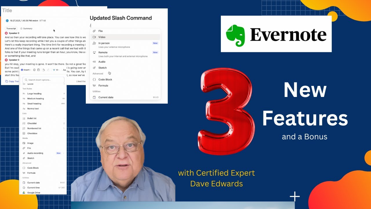 Новые функции добавлены в Evernote (версия 10 159 4)