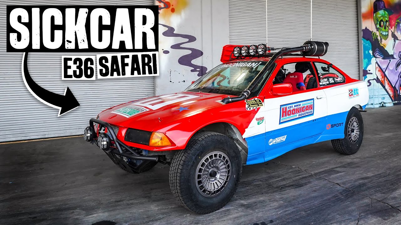 SICKCAR is Born - Then Crashed Immediately. Jump Testing Our $350 E36 Safari Project Car Part 10/10