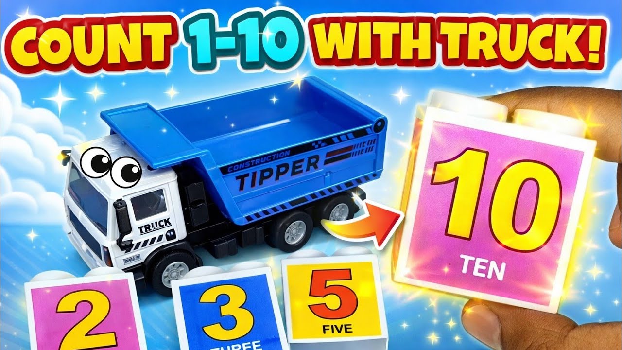 Learn Counting 1–10 with Colorful Blocks | Kids Education Video