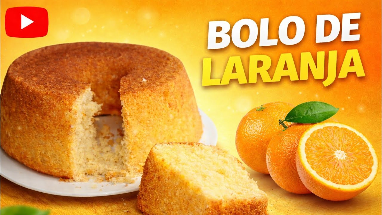  Bolo de Laranja🍊 Fofinho e ÚMIDO  (SEM ERRO)🇲🇿🇧🇷