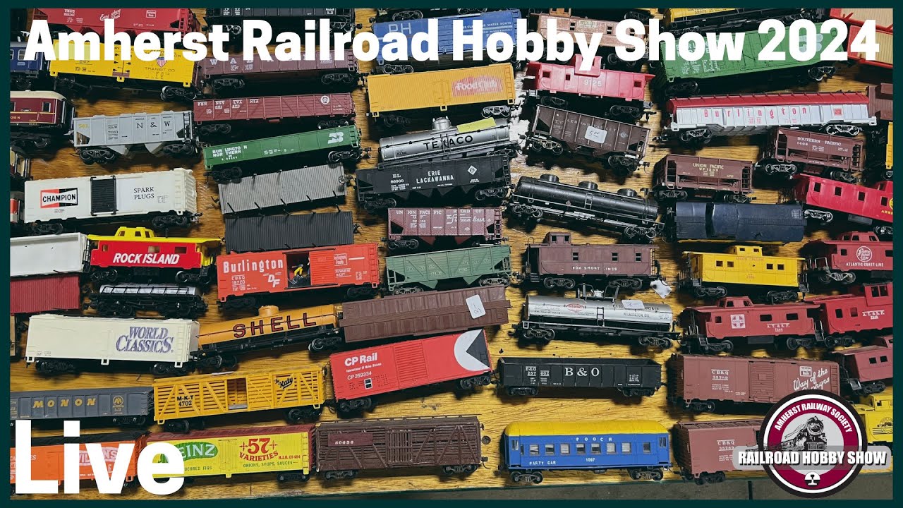 Live from Amherst 2024: Model Railroad Show Walkthrough in Real Time! | Springfield MA