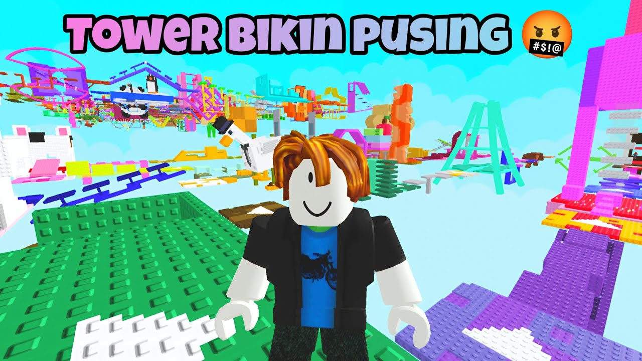 O. M. G tower ini bikin pusing anjay!!! #towerroblox #robloxtower #obbyroblox #robloxobby 