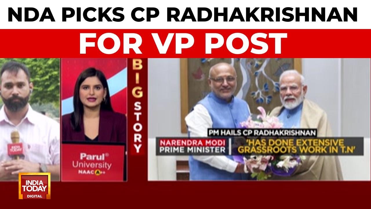 NDA Names CP Radhakrishnan VP Candidate; Southern Push Ahead of TN Polls