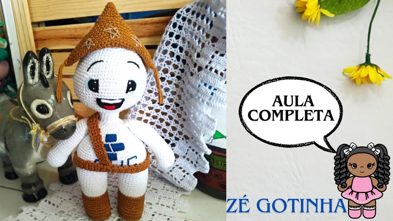 TUTORIAL DO ZÉ GOTINHA NORDESTINO EM AMIGURUMI | ZÉ GOTINHA EM AMIGURUMI PASSO A PASSO
