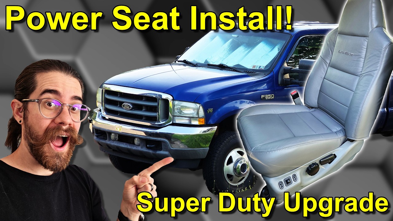 How to Upgrade Your Ford Super Duty Seats! (F250/F350 Manual to Electric Seat Swap)