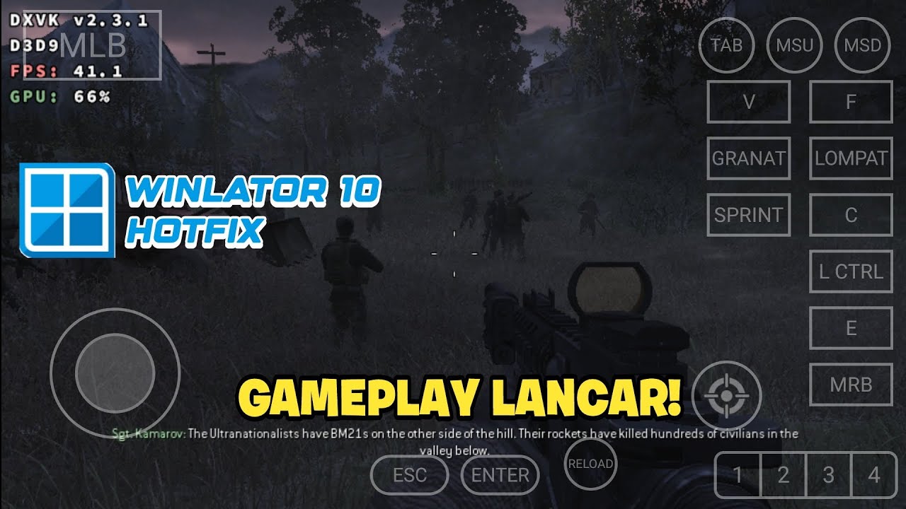 Call Of Duty 4 Modern Warfare Winlator 10 Hotfix Snapdragon 720g Android
