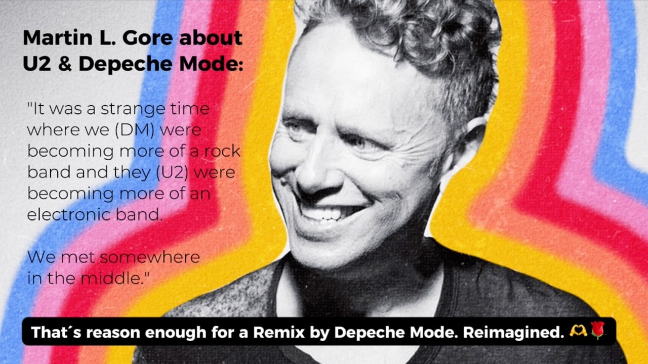 🗣️ Martin L. Gore #quote about #U2 and #depechemode - #tribute #remix by DM.R.👉 U2 - Mysterious Ways
