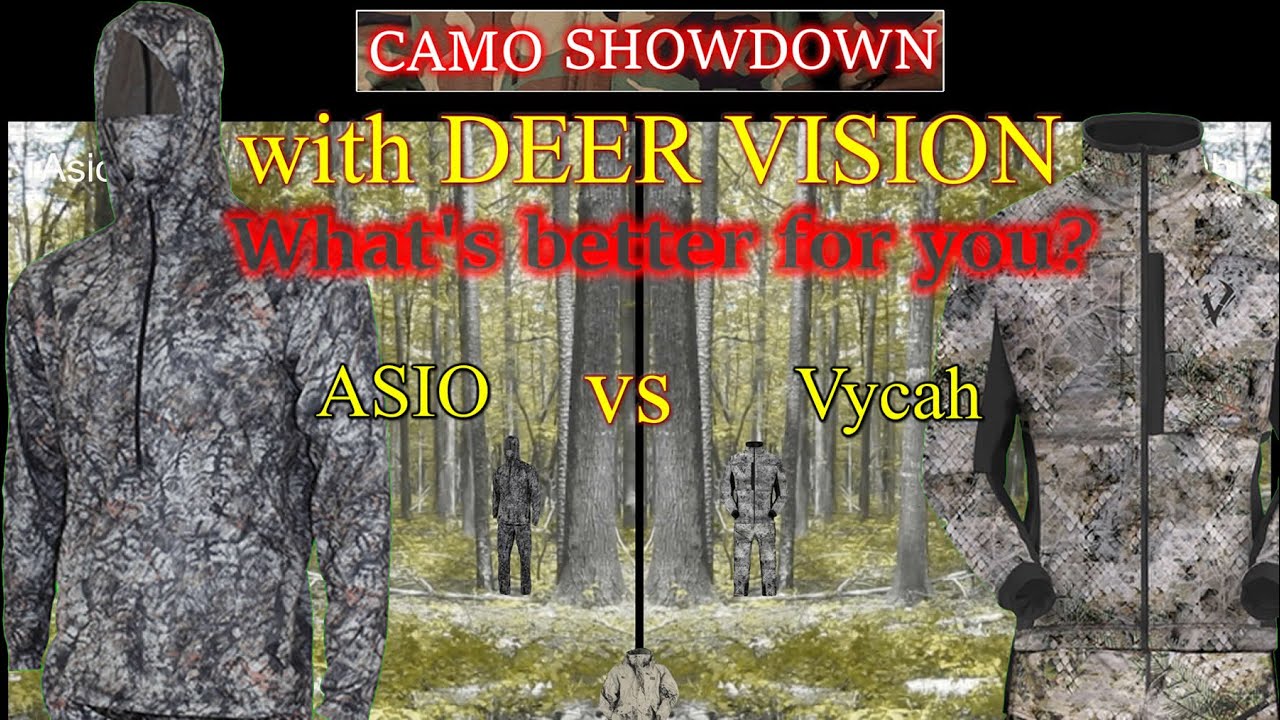 Which is best? Asio Vs. Vycah on 12 Backgrounds in Human and Deer Vision.
