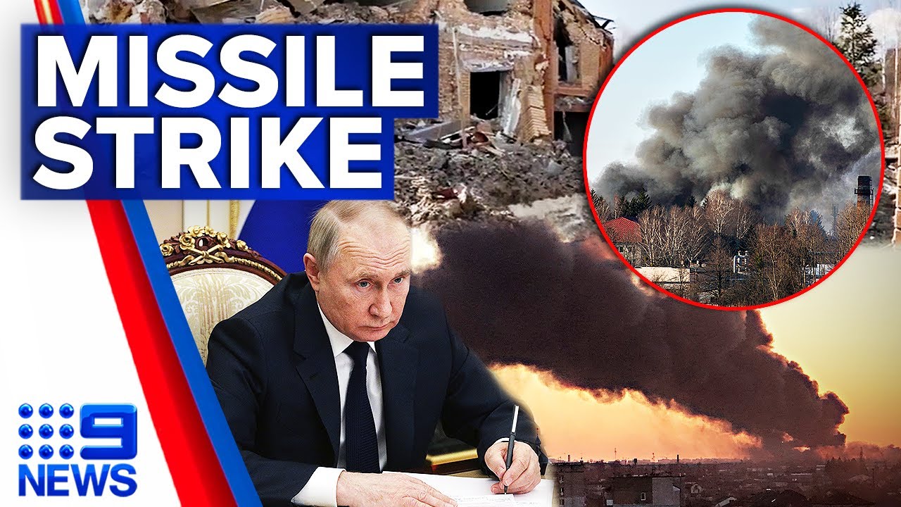Russia launches fresh missiles near Ukraine&rsquo;s International Airport in Lviv | 9 News Australia