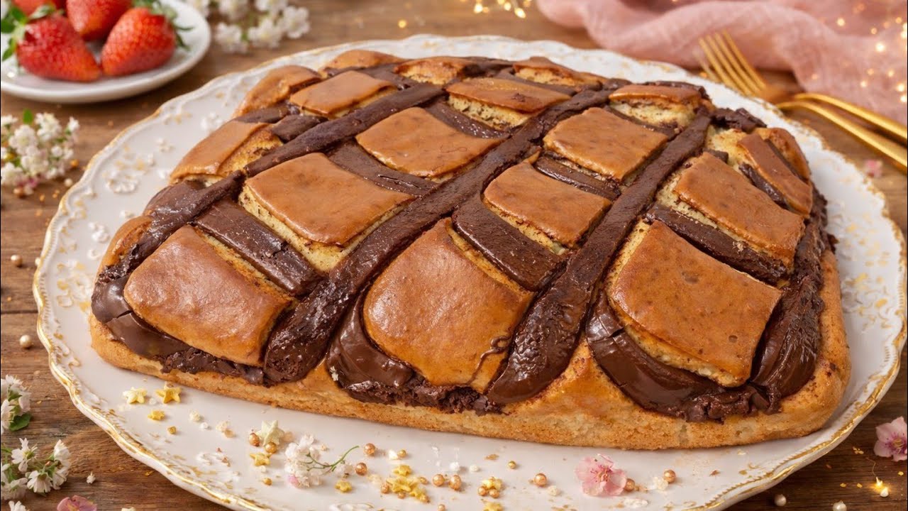 Bizcocho con nutella EN 5 MINUTOS RAPIDO Y MUY FACIL!!