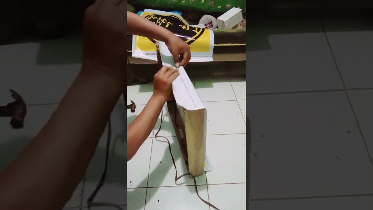Membuat Neon BOX sederhana dari kayu bekas