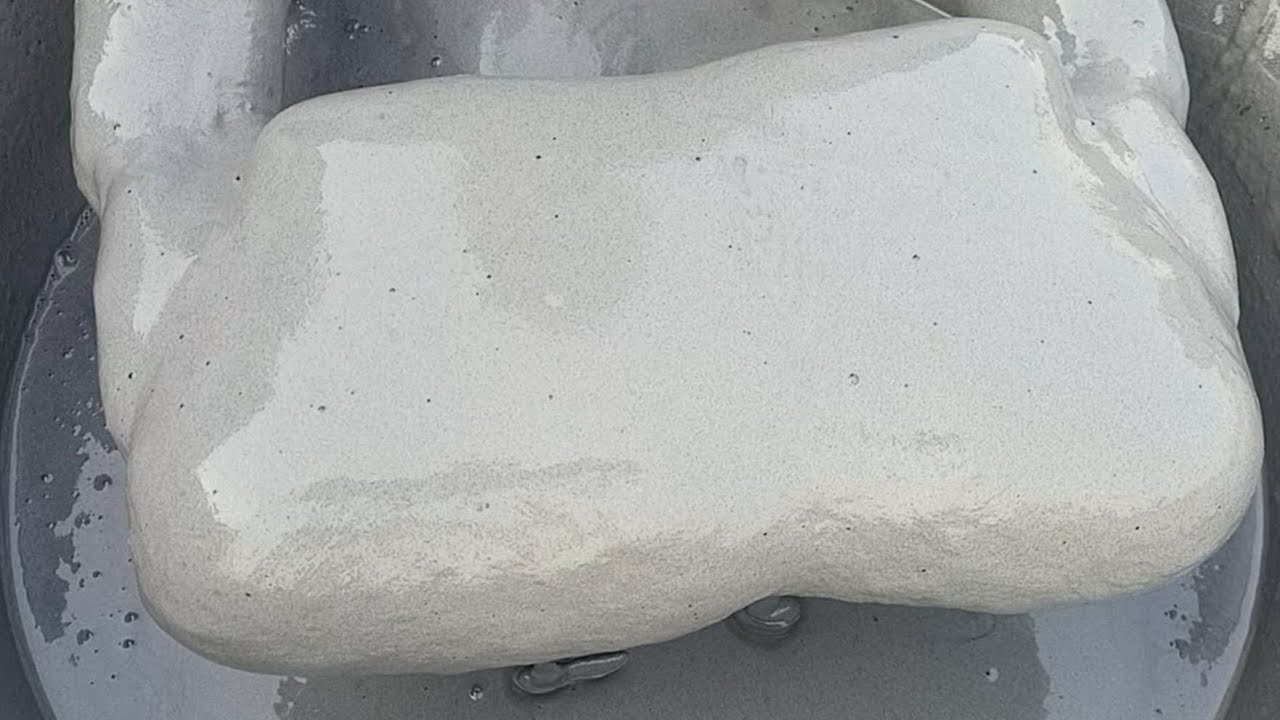 AR Very Soft Dusty 🤩✨ Pure Cement Smoothy Chunks dipping Crumble on Lots Of Water 🌊💦💦🌀