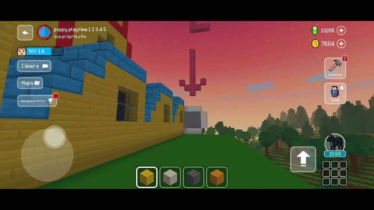 Minha poppy playtime 1 e 2 na minha vila do block craft 3D(nova série!)